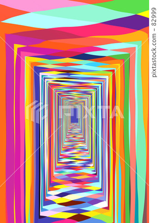 Colored corridor - Stock Illustration [82999] - PIXTA