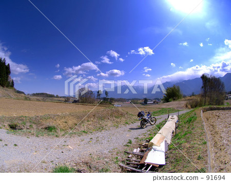 Sato which can see the Southern Alps 91694