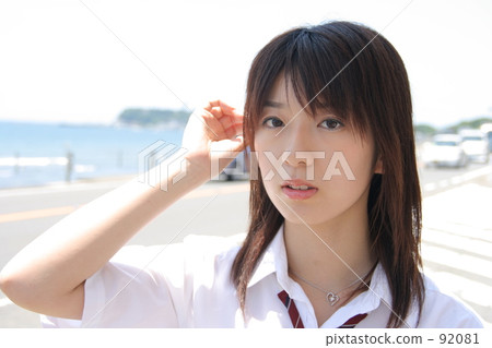 湘南·學校女孩高中生在夏天 湘南·學校女孩高中生在夏天 92081