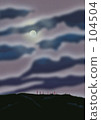 The moon of the night of the night 104504