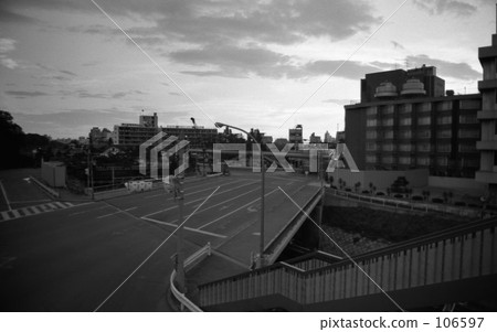 原宿，清晨奧林匹克橋，金谷巴士1970年 - 昭和45 106597