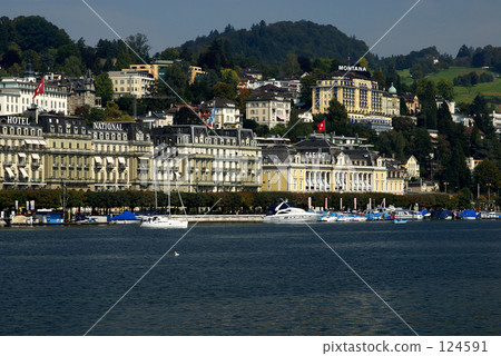 盧塞恩街在瑞士-4 124591