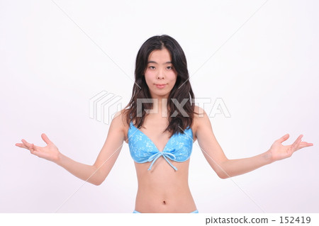 泳裝女瑜伽 152419