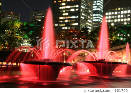 Flame water / Wadakura fountain park 161746