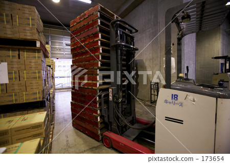 distribution, logistics, forklift 173654