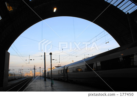 Milan Central Station and ES Eurostar Italy Milan Central Station and ES Eurostar Italy 177450
