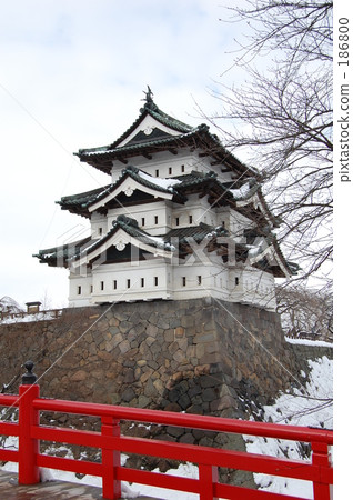 弘前城堡的雪 186800