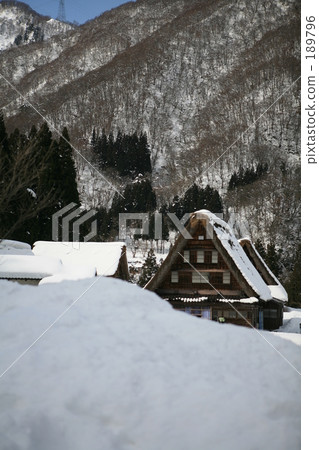 Snow deep mountain village Snow deep mountain village 189796