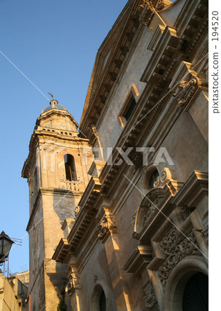 早晨視圖老城市Ibra區西西里島·拉古薩 194520