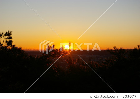 今年的頭一個落日 日本 日式 203677