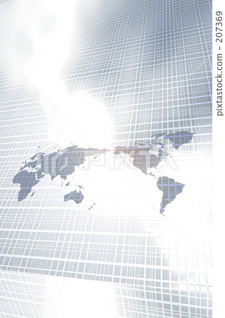 A floating world map 207369