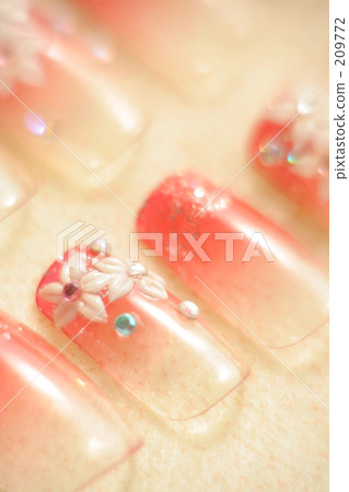 指甲尖粉紅色（垂直） 209772