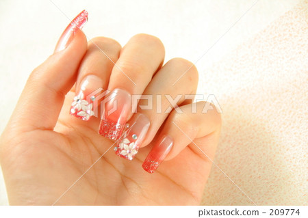 Nail art pink (sideways) 209774