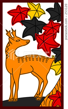 Deer on autumn leaves Deer on autumn leaves 253120