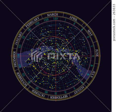 北斗星天文馆星座 图库插图