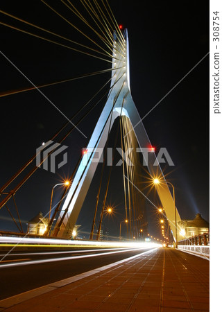 traffic image, suspension bridge, overpass 308754