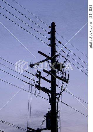 電線桿和傳輸線 電線桿和傳輸線 314885