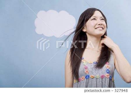 青少年 年輕人 藍色背景 327948