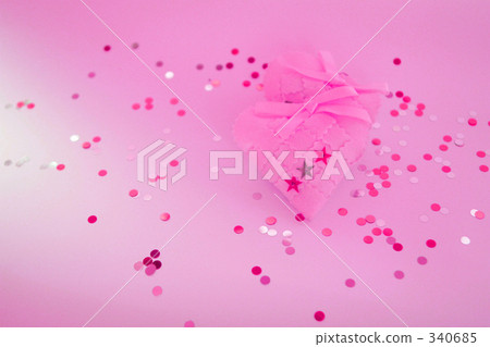 粉紅色的閃爍心 340685