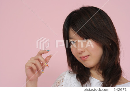 house studio, fascinating, semi-long hair 342671
