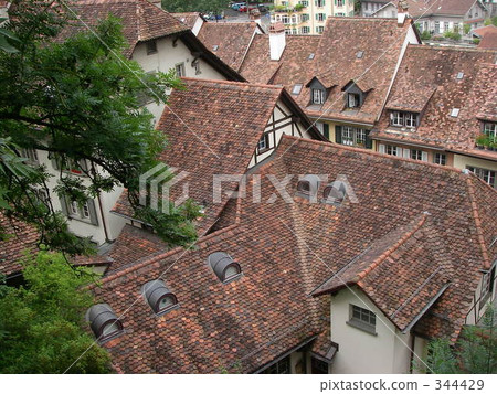 Reddish brown tile (Bern) 344429