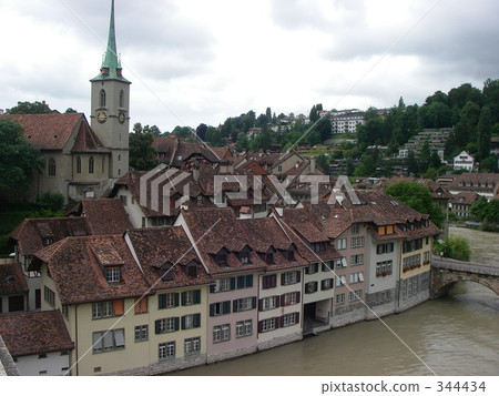 伯爾尼和阿勒河的街道 344434