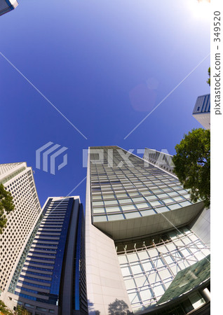 Office building street in front of Shinagawa station 349520