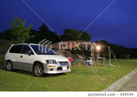 autocamping, camping with recreational vehicles and automobiles, outdoor 349549