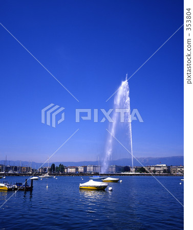 Fountain of Lake Lemann Fountain of Lake Lemann 353804