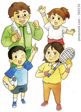 Family Sports / Easy material collection CD-ROM Illustration Family vol.1 Family Sports / Easy material collection CD-ROM Illustration Family vol.1 369150