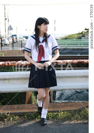 湘南的水手服女孩高中女生 379339