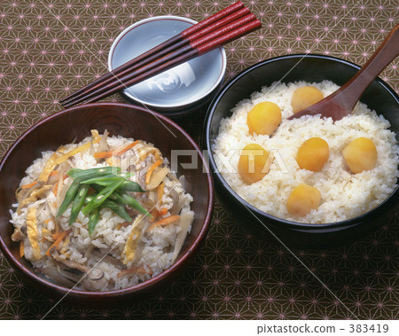 添加米飯和栗子飯 383419