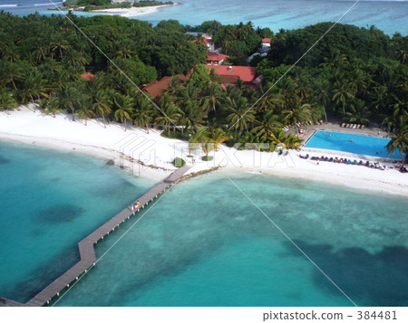 From the sky over the island and the Maldives From the sky over the island and the Maldives 384481