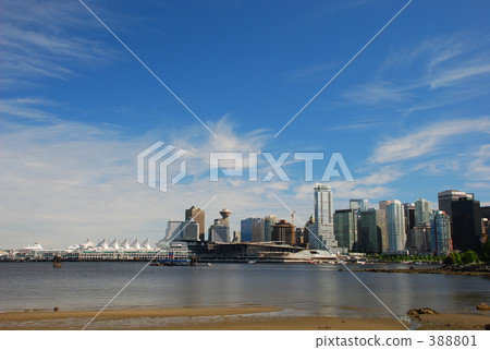 溫哥華市中心從斯坦利公園 388801