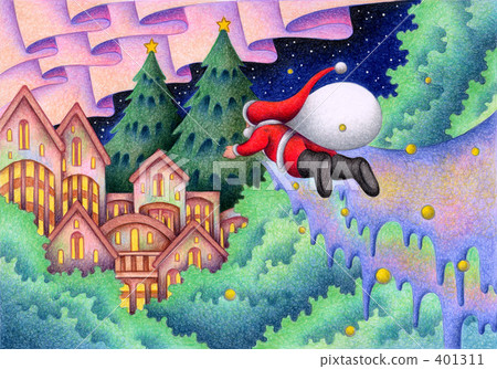 Santa Claus heading home 401311