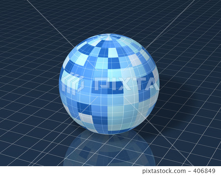 Grid and sphere (sideways) Grid and sphere (sideways) 406849