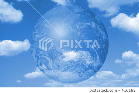 Ecology / blue sky and the earth 416168