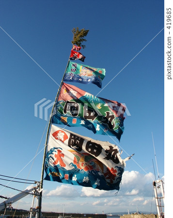 banner, fishing boat, fisher 419685