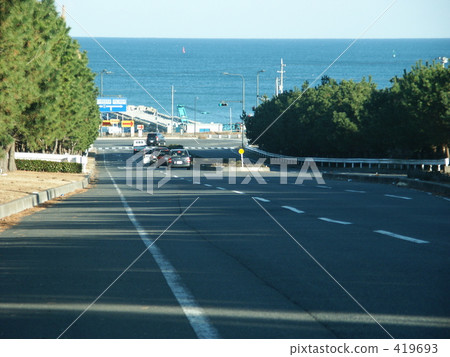 道路 直行道 春天 419693