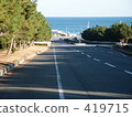 road, straight road, surface of the sea 419715