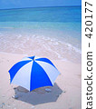 Sea and umbrella 420177