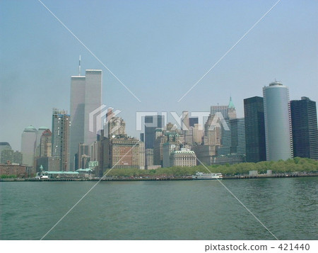 從自由島看到的曼哈頓 421440