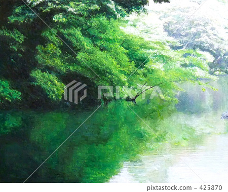 Waterside water surface trees 425870