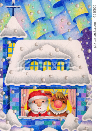 Santa and reindeer Santa and reindeer 426509