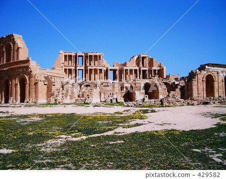 Full view of Rome Theater Sublata Libya 429582