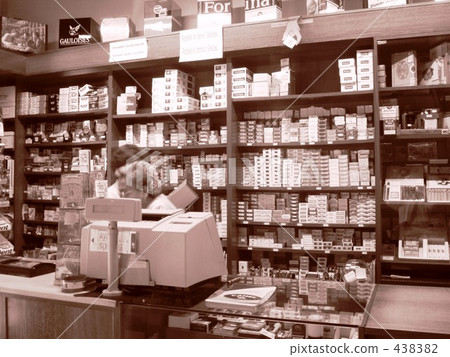 cigar store, cigarette store, sepia 438382