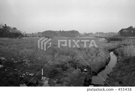 Musashino line opening business · Scenery along the railway Showa 48 455438