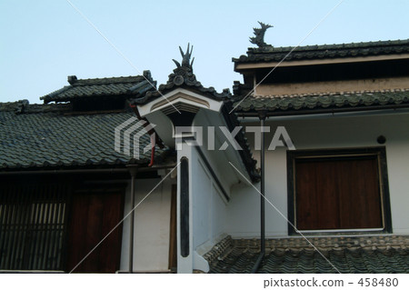 屋脊 屋頂的瓦片 屋頂瓦片 458480