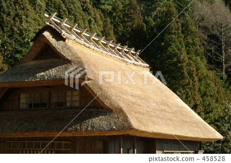 民居 茅草屋頂 日式房屋 458528