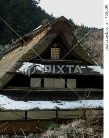 民居 茅草屋頂 日式房屋 458600